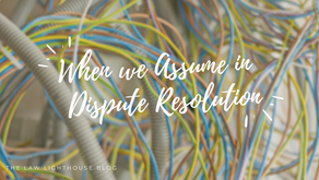 When We Assume in Dispute Resolution