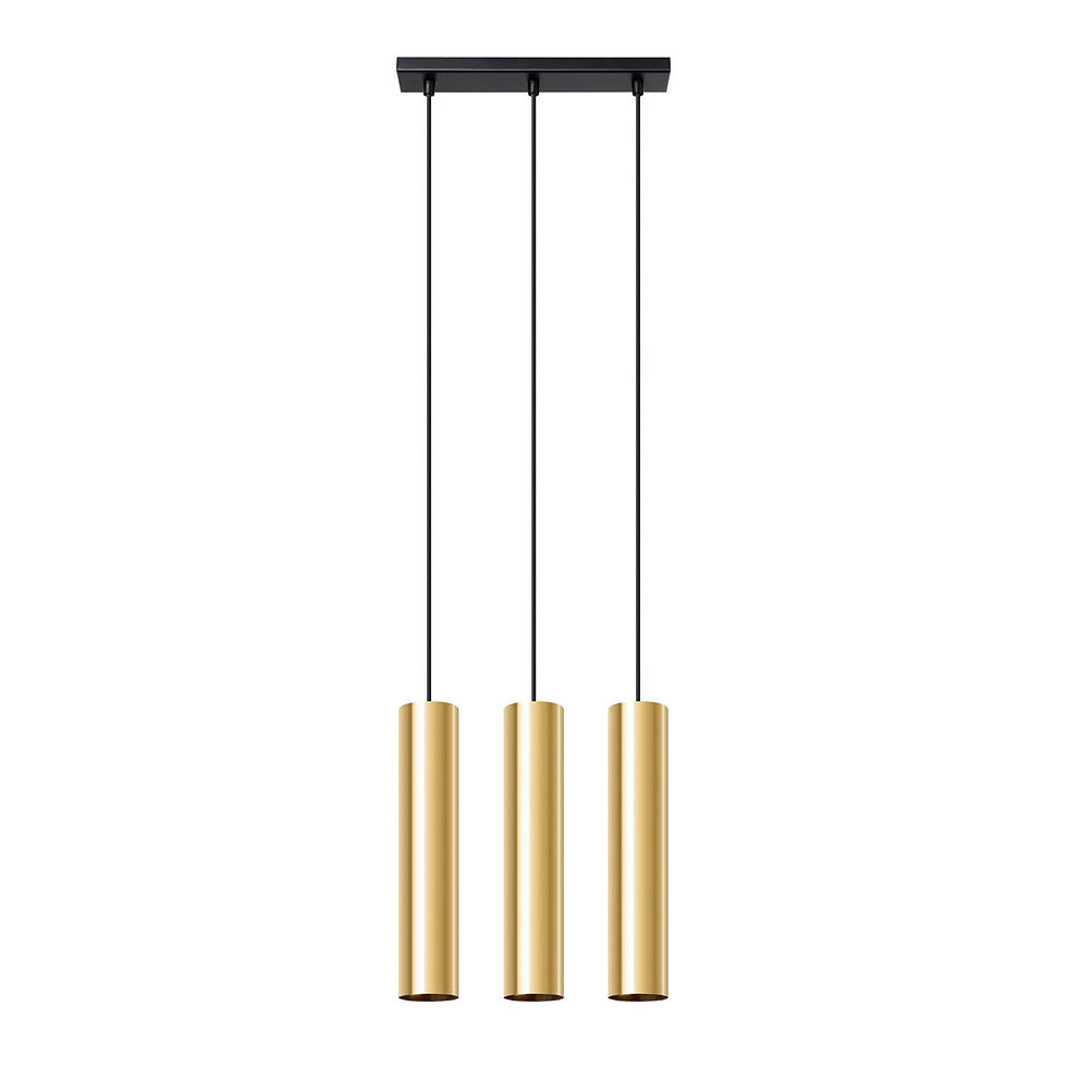 Thumbnail: Pendant lights LAGOS 3 glossy gold