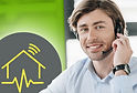 A Loxone technician performs a system check of the smart home system via remote access.