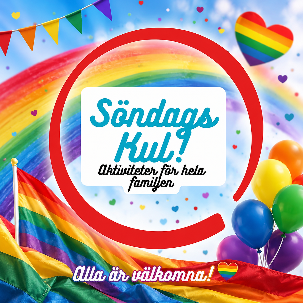 Söndagskul med Regnbågstema
