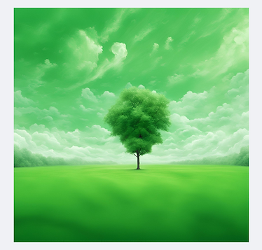 Paysage de nature vert et léger