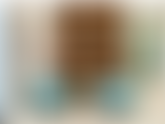 two chairs in a room with a bookcase