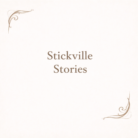 . Welcome to Stickville
Opening scene for "Max the Match visits the Fire Station."
This illustration welcomes readers to Stickville and introduces the town where the story begins.
Stickville Stories: Book One - Page 3
Artist: C. L. O’Brien
Date: 2-2026
Size: 9x12" drawing paper
Medium: Derwent Lightfast Pencils
Style: Instructional
Mood: Warm, Inviting
Value: Estimated in 2026 value $500. (Original Story Scene Artwork)
Listed values are for catalog purposes only.
Status: Part of the Stickville Stories series. This artwork is not for sale.