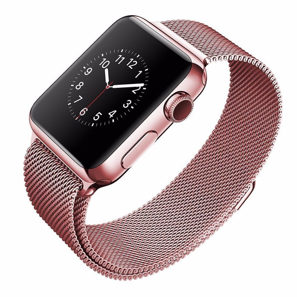 Pulseira Apple Watch Estilo Milanês Rose