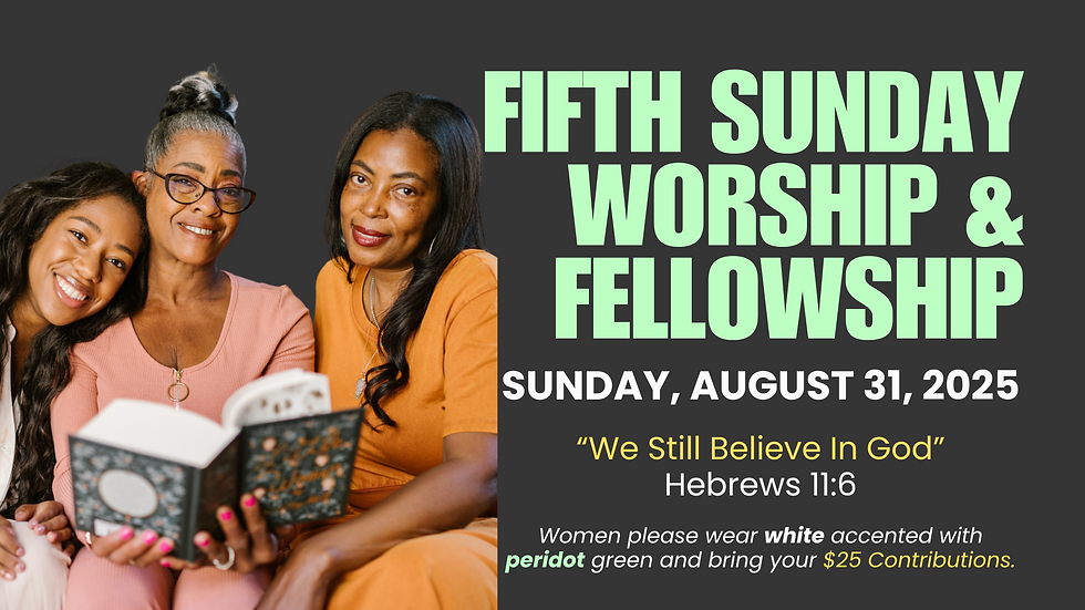 Fifth Sunday Worship & Fellowship