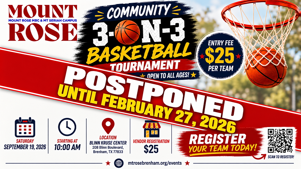Community 3-on-3 Basketball Tournament