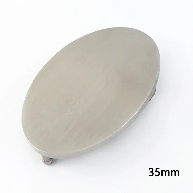 Thumbnail: Deepeel 35/40mm Stainless Steel Belt Buckles Metal Smooth Plate Buckle for Men's