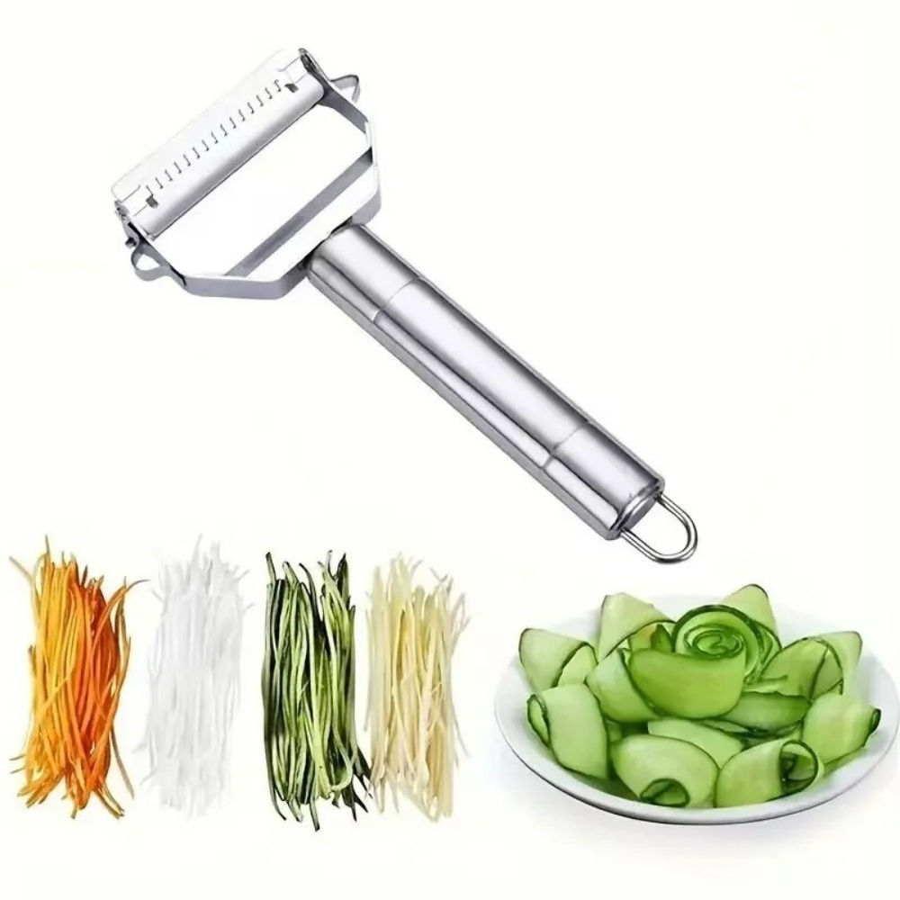 Stainless Steel Multi-function Vegetable Peeler Cucumber Carrot Fruit Cutter Jul