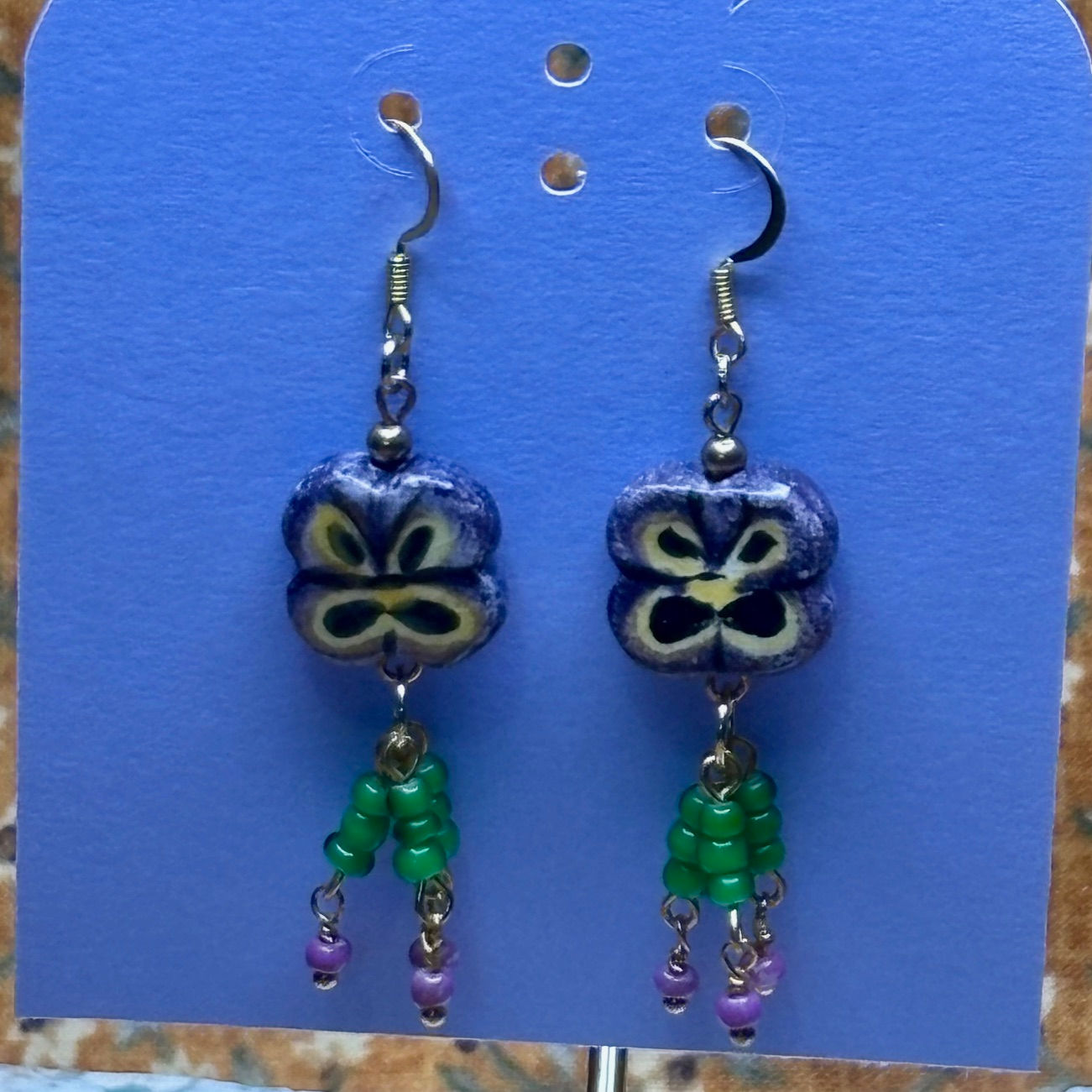Pansy Earrings