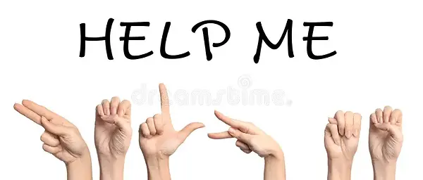 woman-showing-phrase-help-me-white-background-woman-showing-phrase-help-me-white-backgroun