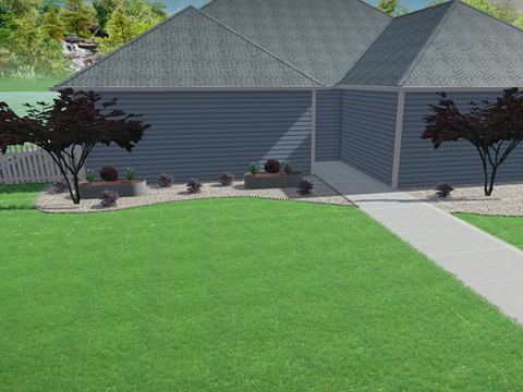 3D rendering of a landscape idea