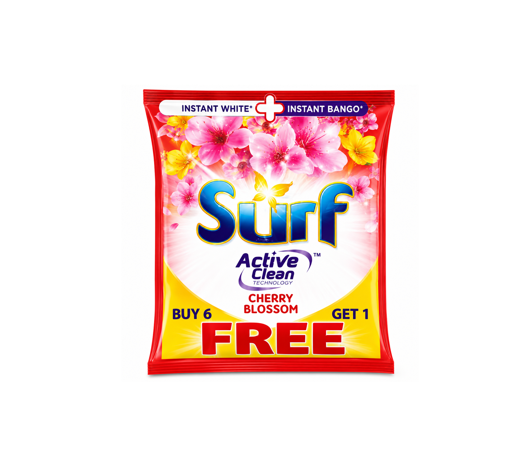 Surf Cherry Blossom Detergent Powder 65g (Buy 6 Get 1 Free)