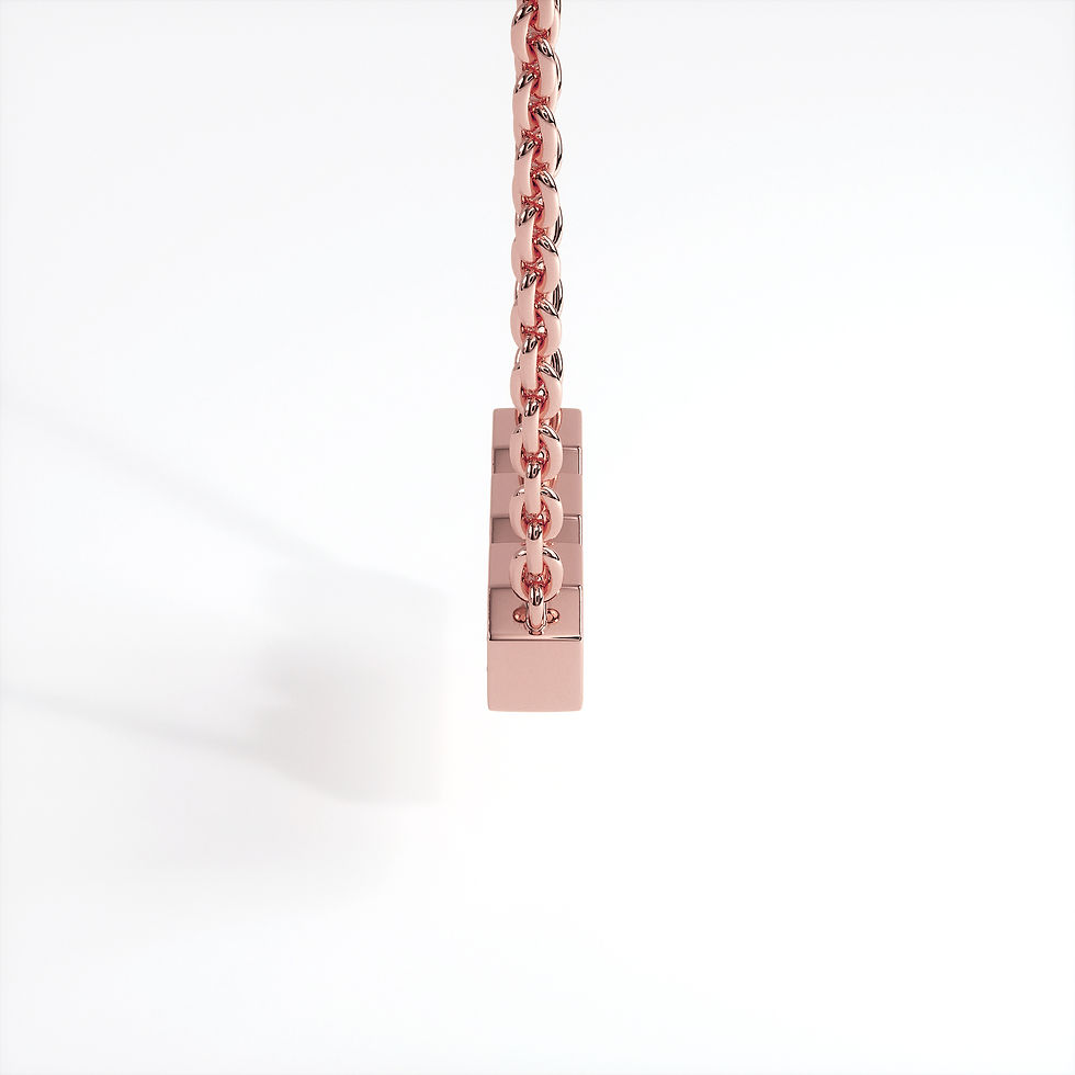 Miniature : Collier Dynastie Or Rose