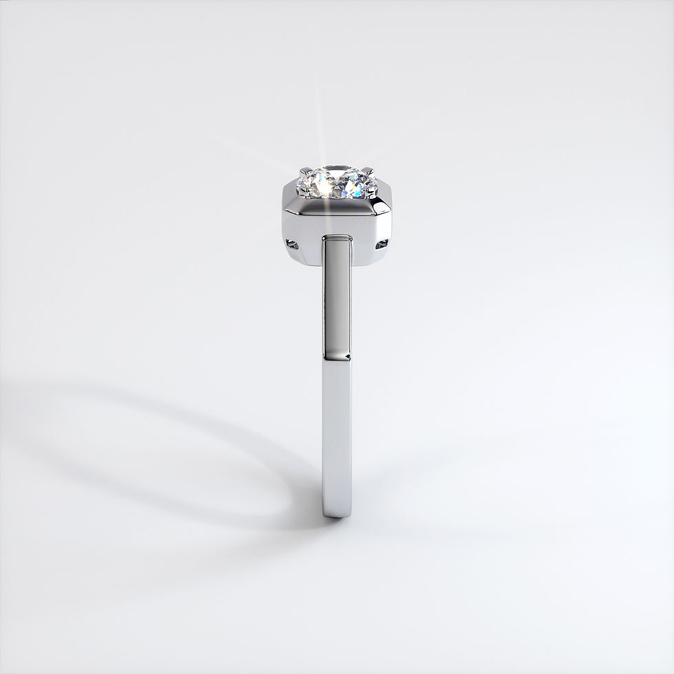 Miniature : Bague Triomphe Or Blanc