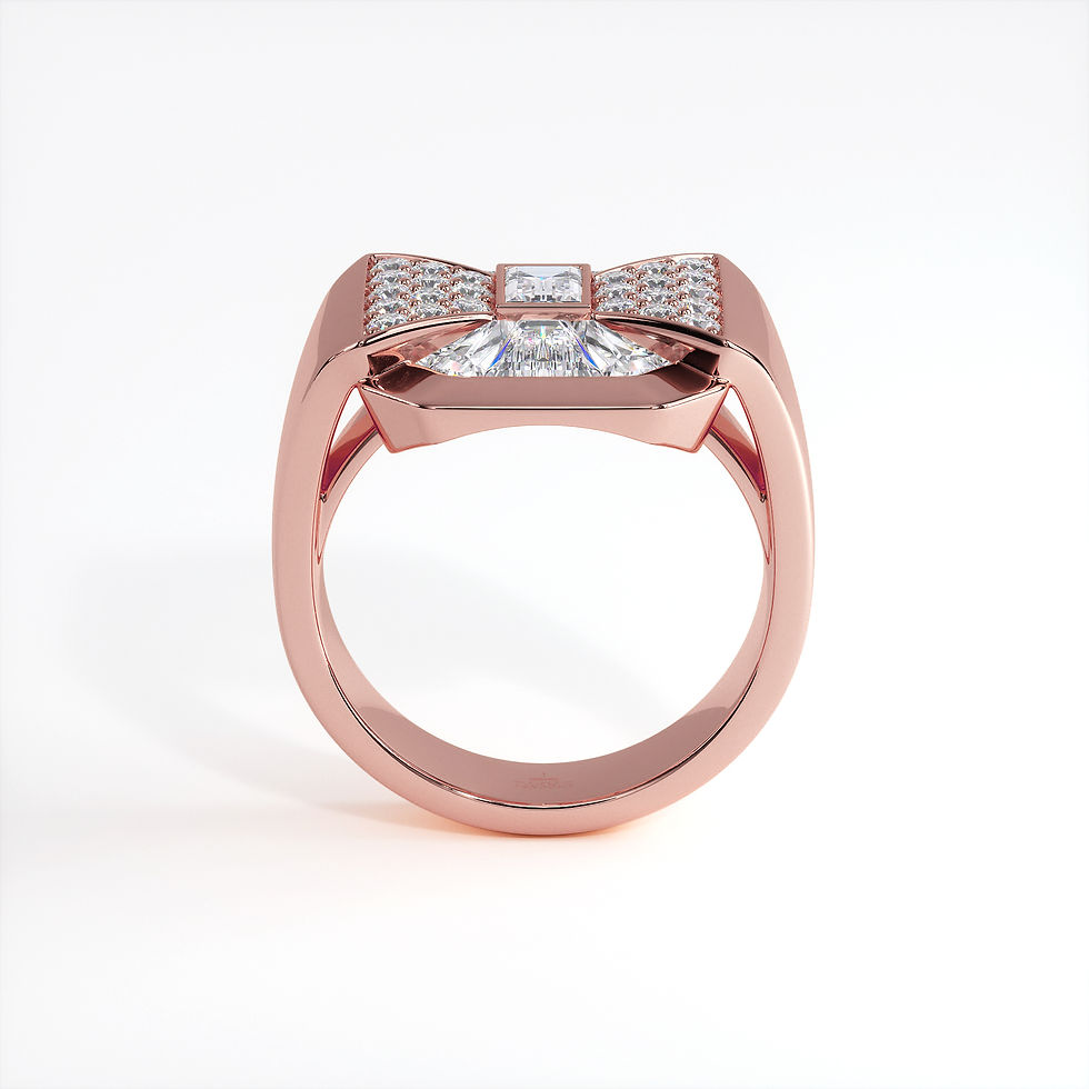 Miniature : Bague Ruban Or Rose