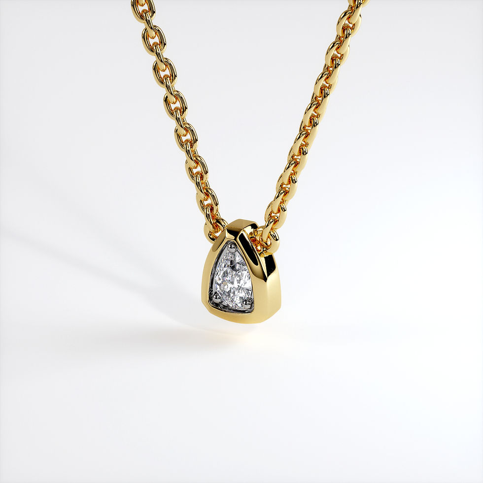 Collier Triomphe poire (Or Jaune)