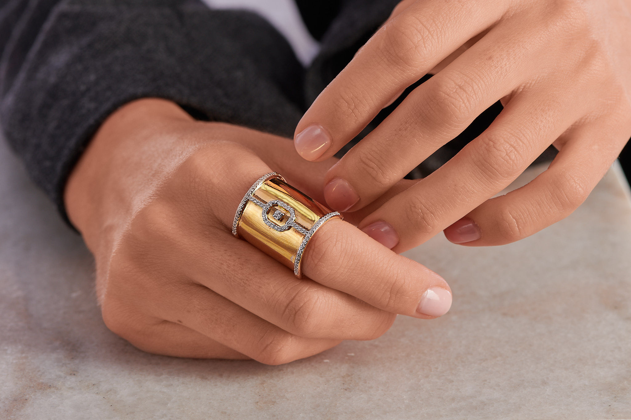 Bague Vendôme VI Modèle XL Or jaune