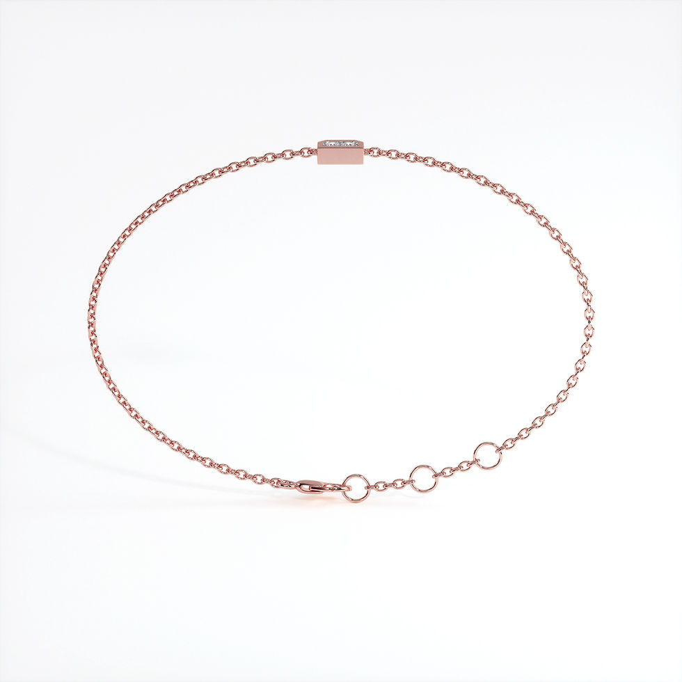Miniature : Bracelet Dynastie mini (or Rose)