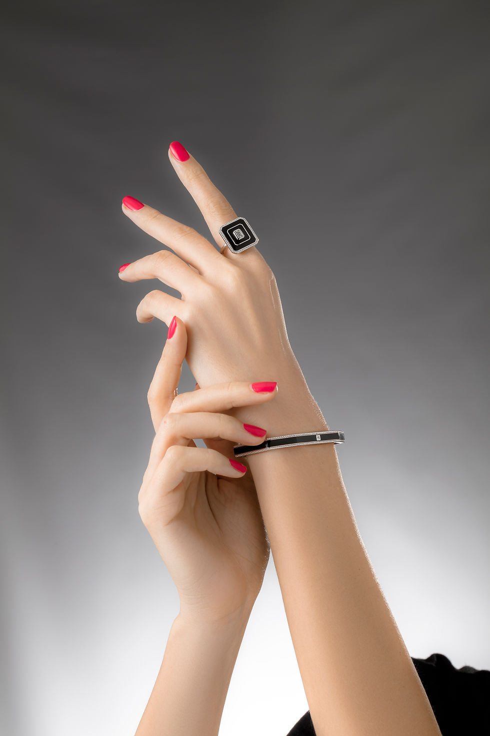 Miniature : Bracelet Vendôme V Modèle S Or blanc Black