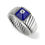 Miniature : Bague Vendôme VII Modèle M Or blanc Blue