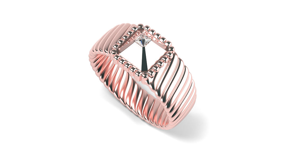 Miniature : Bague Vendôme VII Modèle M Or rose