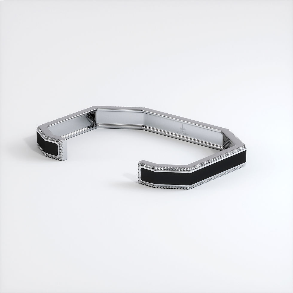 Miniature : Bracelet Vendôme V Modèle S Or blanc Black