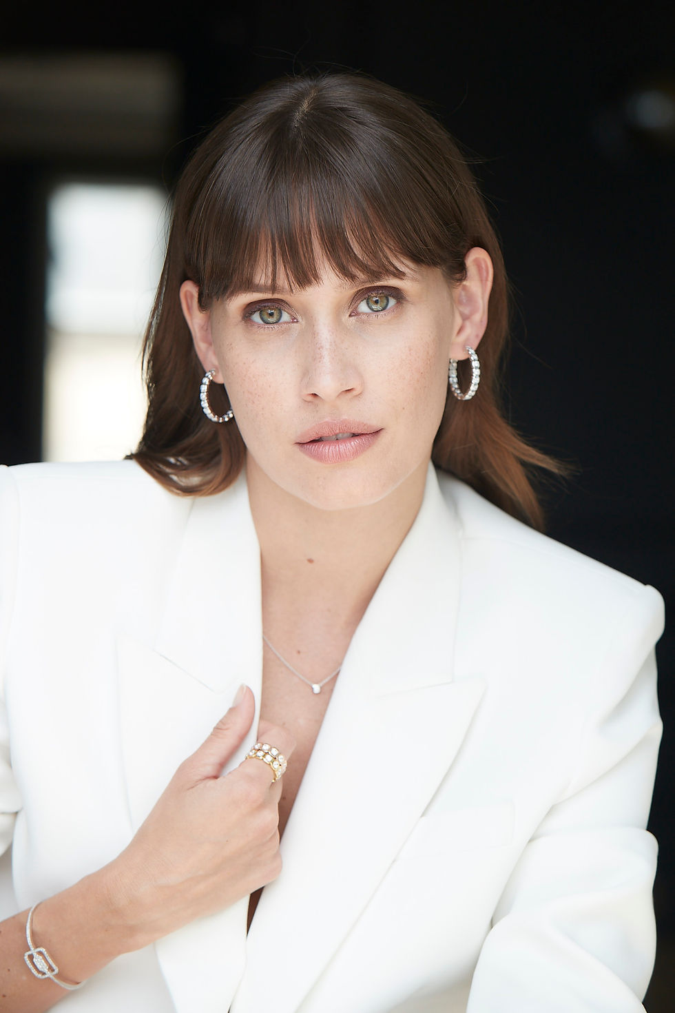 Miniature : Boucles d'Oreilles Triomphe Or Blanc