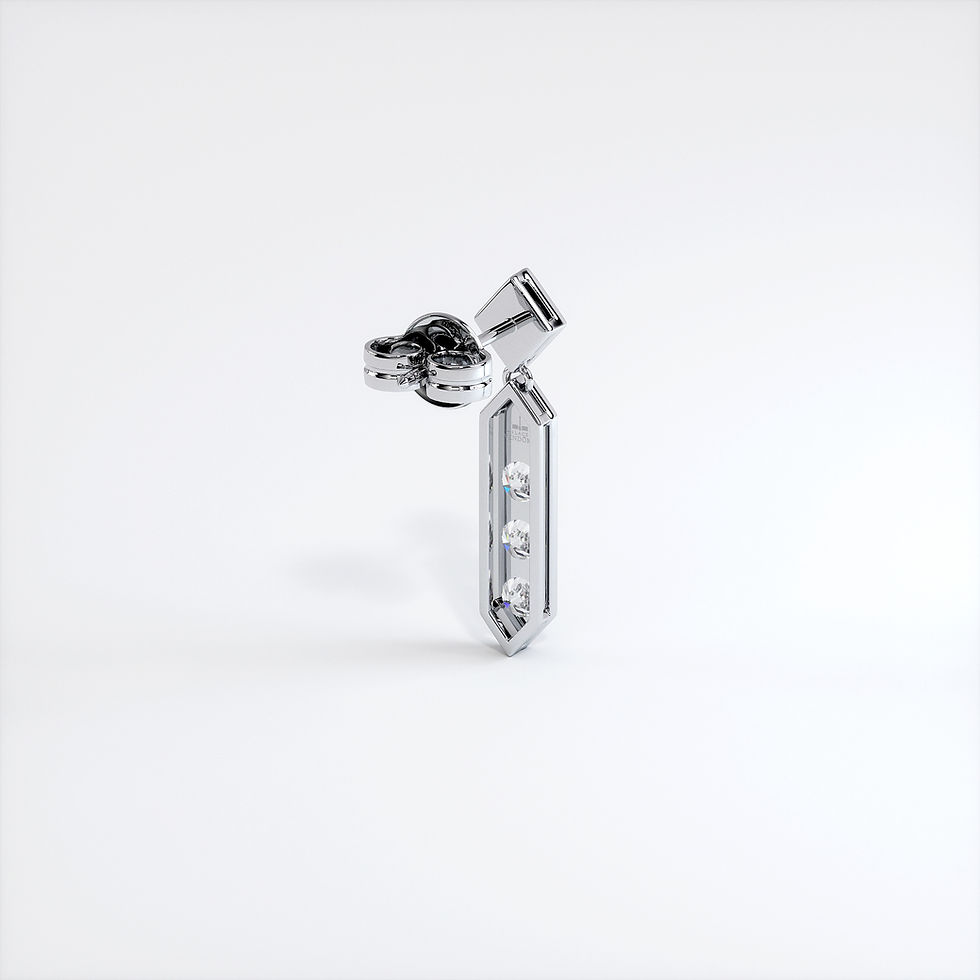 Miniature : Boucles d'Oreilles Vendôme VIII Or Blanc