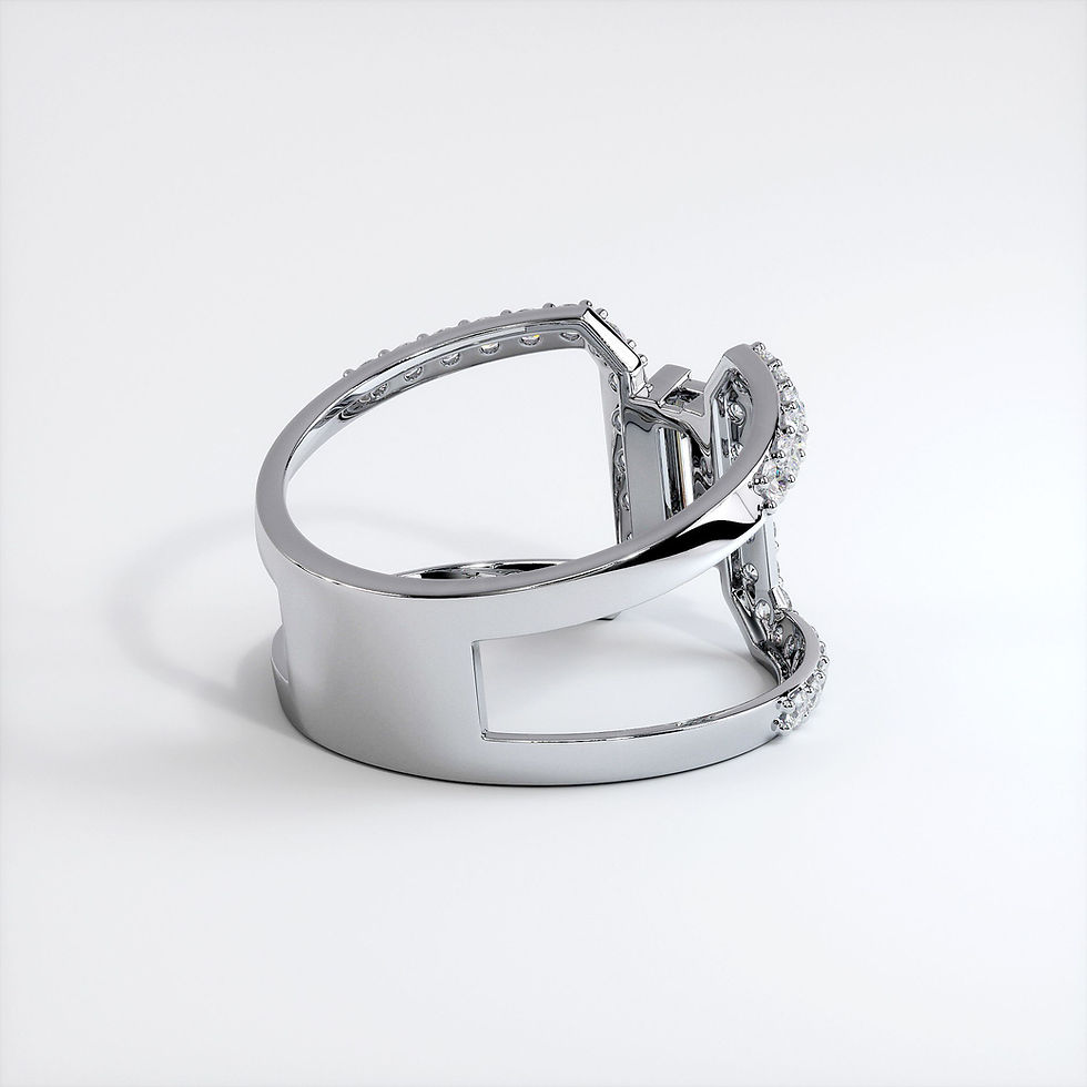 Miniature : Bague Perception Or Blanc