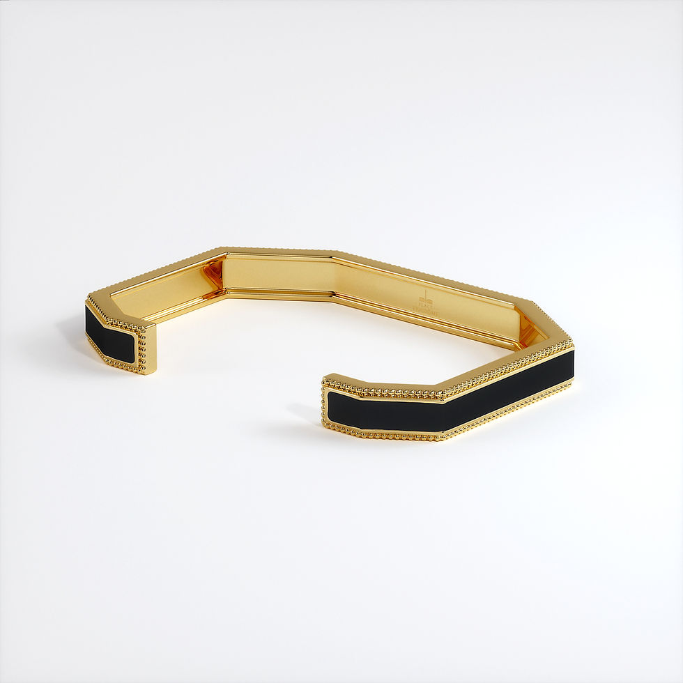 Miniature : Bracelet Vendôme V Modèle S Or jaune Black