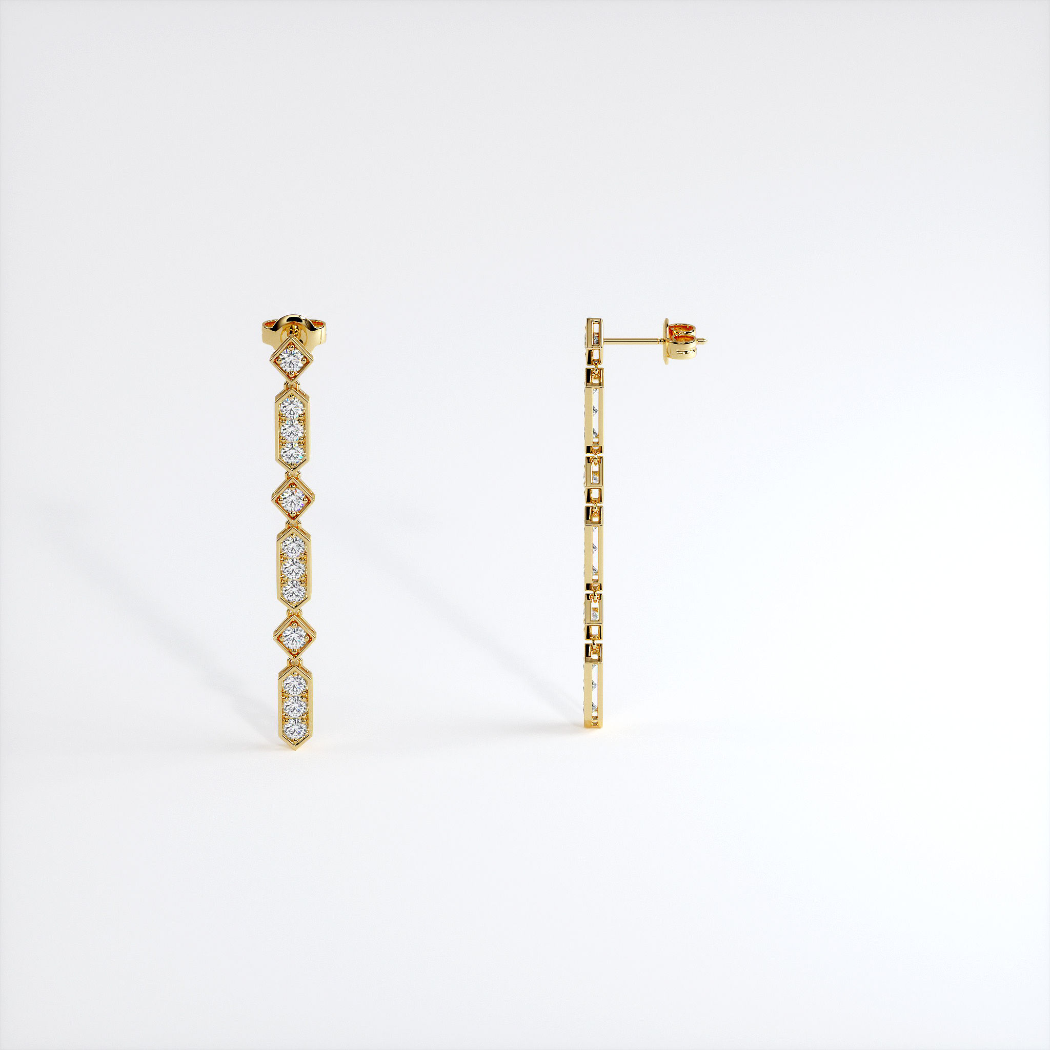 Boucles d'Oreilles Vendôme VIII Modèle XL Or Jaune