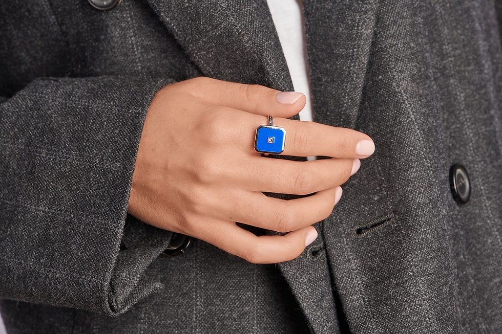 Miniature : Bague Vendôme V Modèle S Or Blanc BLUE