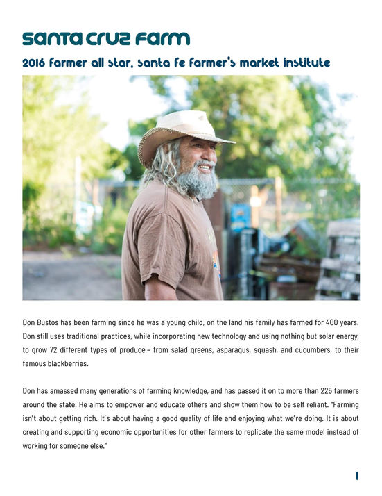 Page 1 of a farmer story - business writing example by DH Solutions (formerly Deer Heart Consulting)