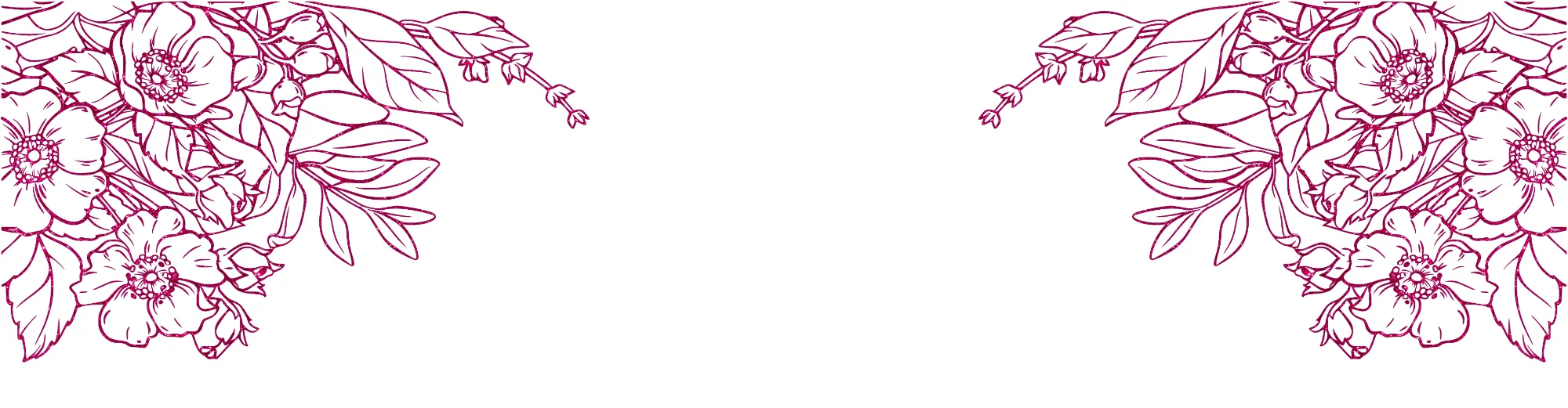 Magenta Glitter Dogwood Rose Header on white.webp