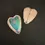 Thumbnail: Turquoise and Boulder Opal Heart Pin