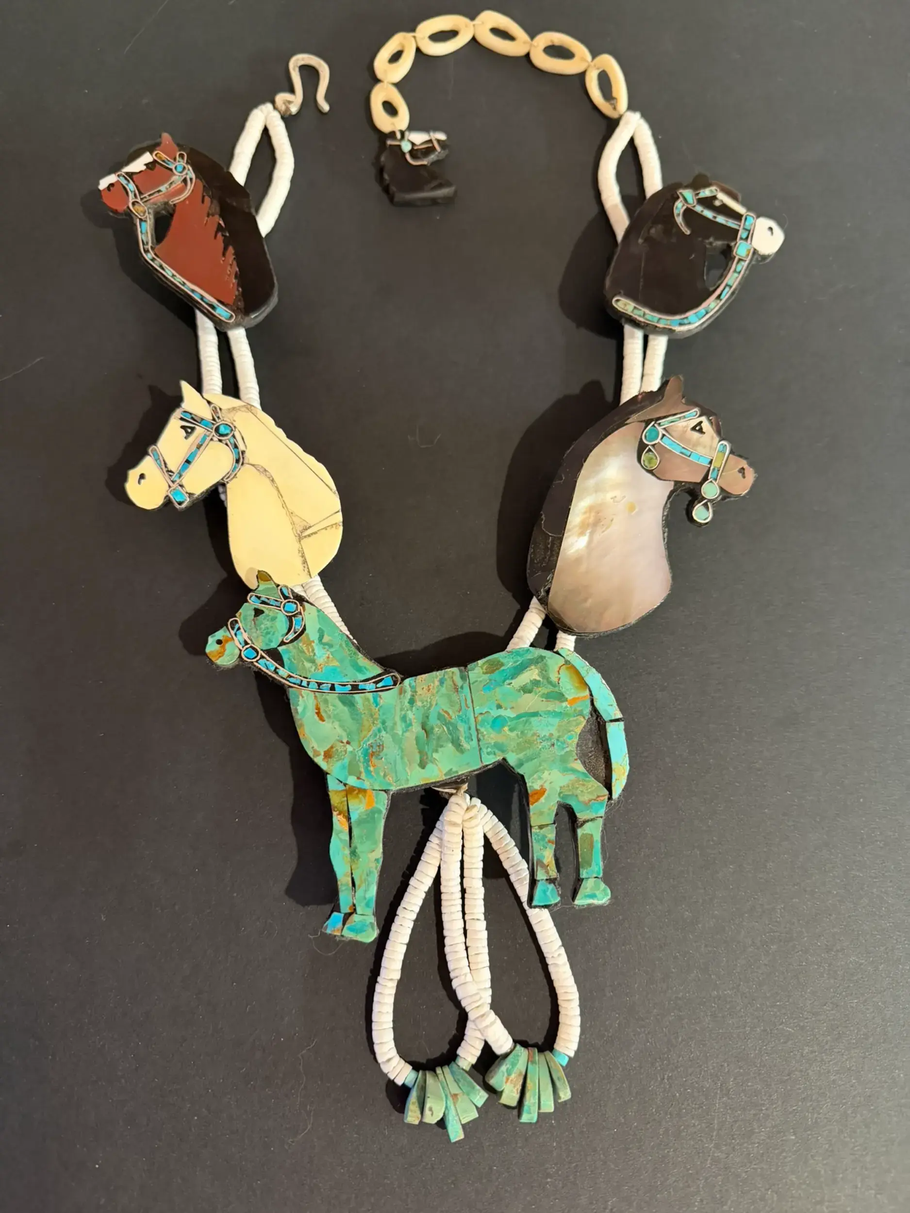 Warren Neito Horse Squash Necklace and Earrings