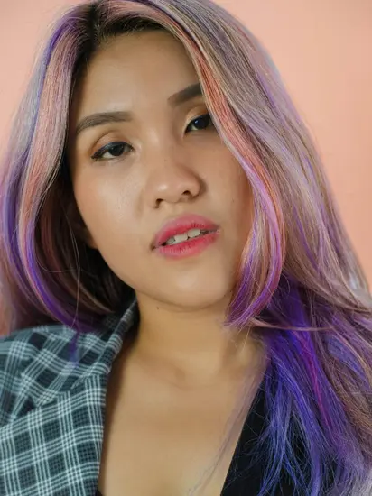 DH Solutions hair salon website template - lavender highlights