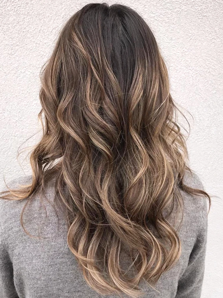 DH Solutions hair stylist website template - woman with balayage highlights