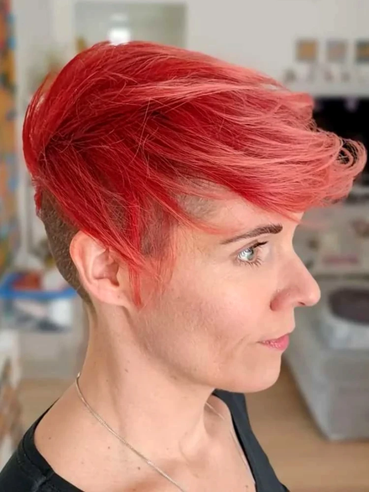 DH Solutions hair stylist website template - woman with short pixie haircut