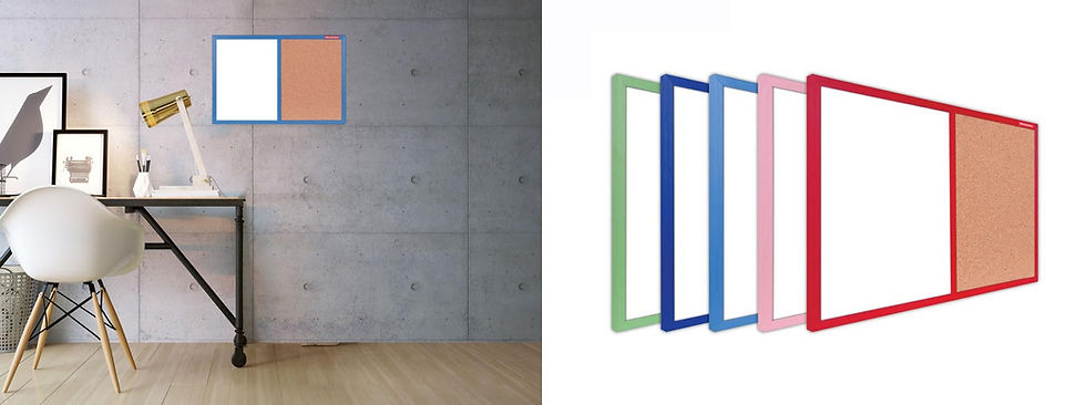 לוח מחיק מגנטי משולב עם לוח שעם קטן בצבעים, לוח קטן לילדים