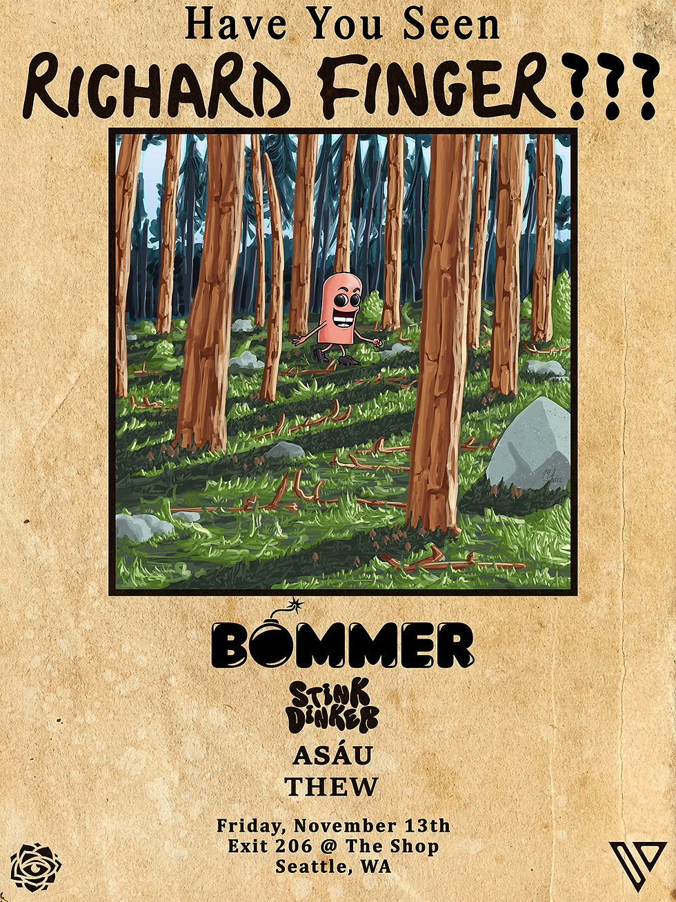 RICHARD FINGER w/ BOMMER at Exit 206 @ The Shop