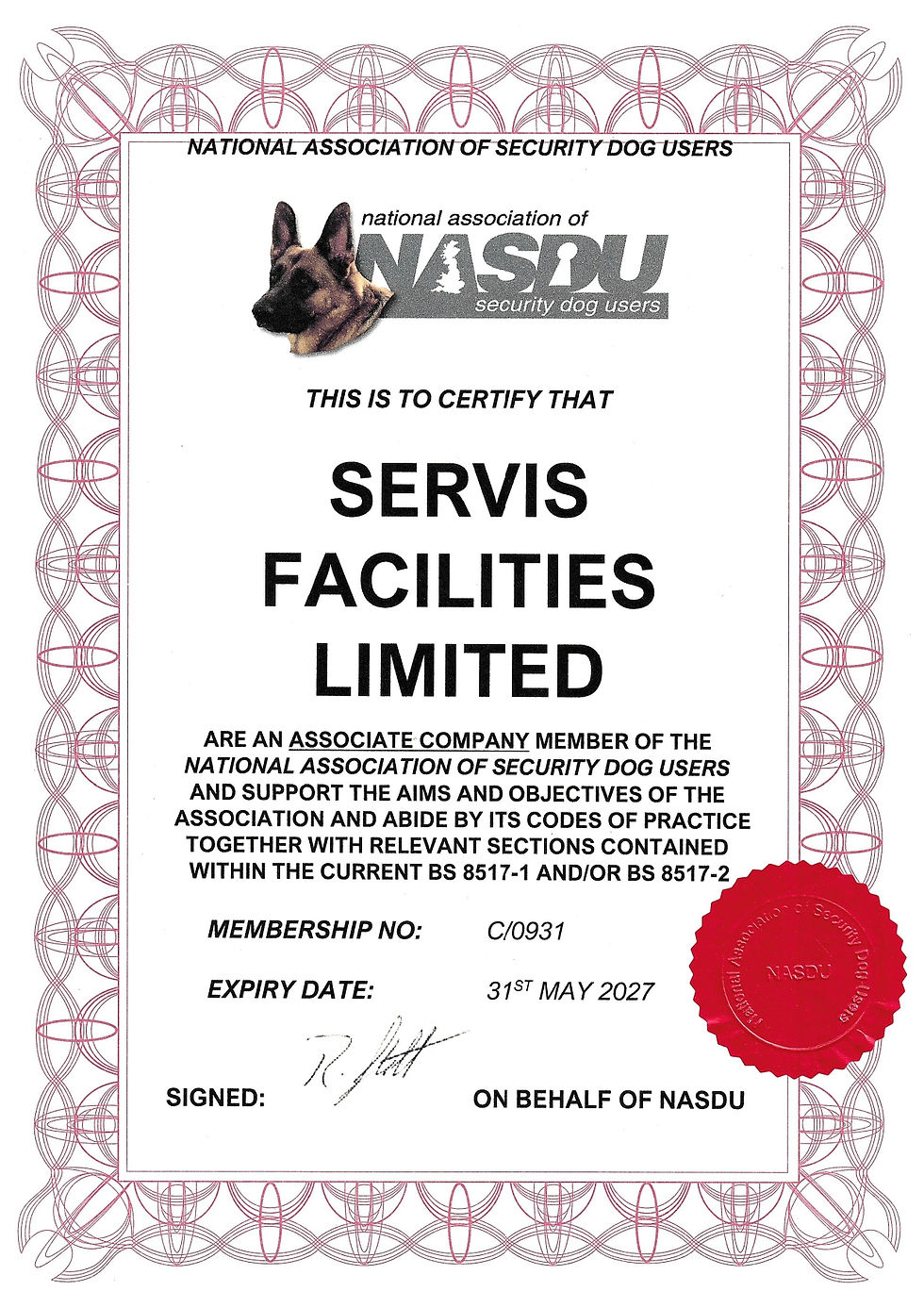 🏆 Proud to Become a NASDU Associate Company Member 🐾