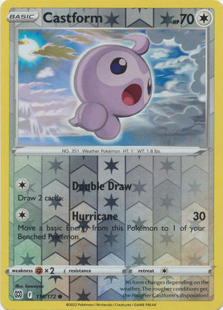 116/172 - Castform - Reverse Holo