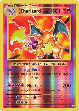 011/108 -  Charizard  -  Reverse Holo