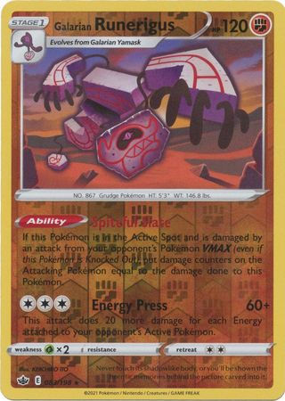 083/198 - Galarian Runerigus - Reverse Holo