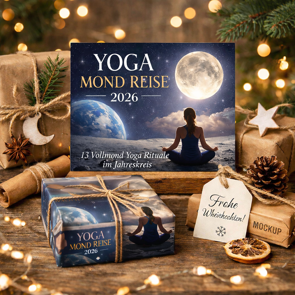 Die Yoga Mondreise 2026 umfasst 13 Vollmond Yoga Rituale live online mit Lisa von FlyLight Yoga und ist das perfekte Geschenk für dich selbst oder deine Liebsten.