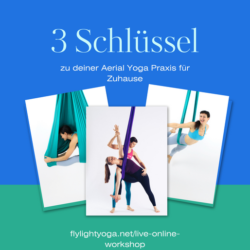 ❓Wie ich es geschafft habe eine regelmäßige Aerial Yoga Praxis zuhause zu erreichen?