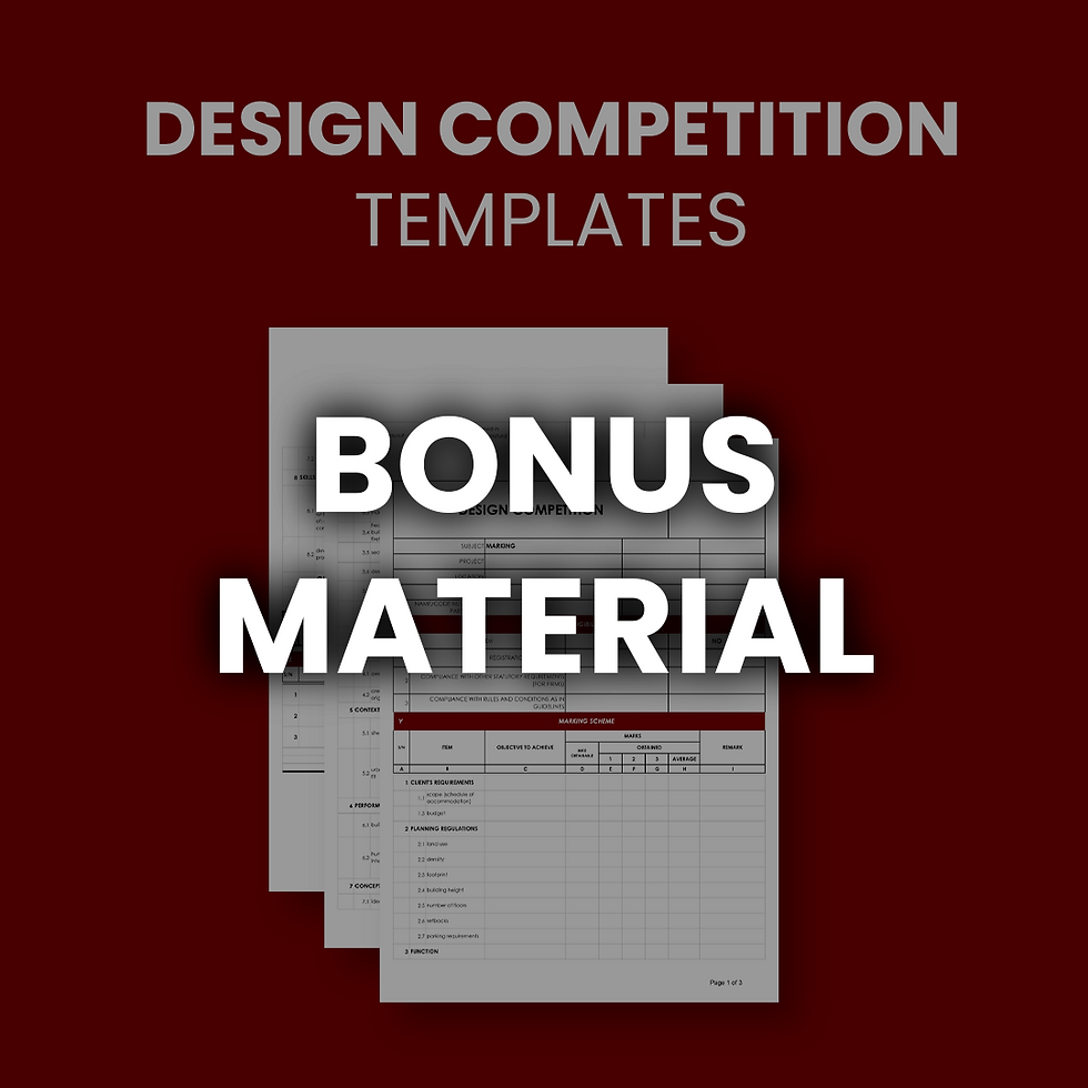 Design Competition Templates - BONUS MATERIAL