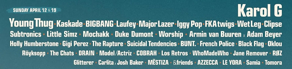 coachella 2026 day 3 lineup