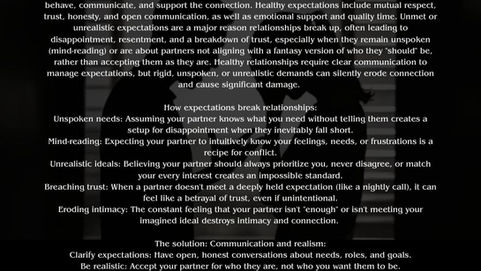 The Negative Impact of Expectation 